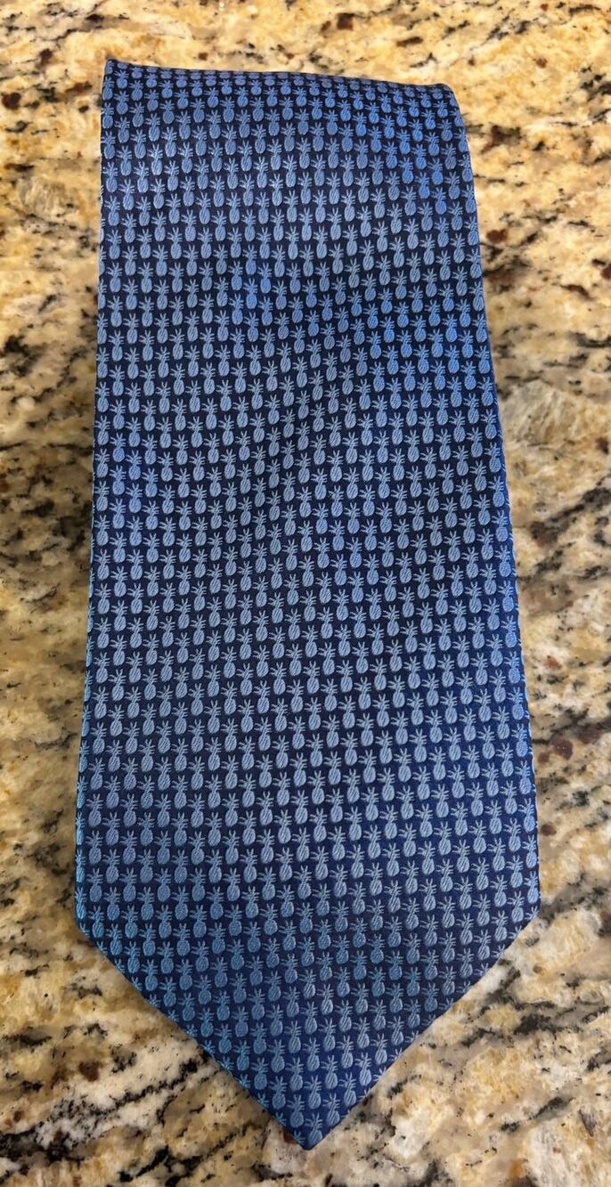 Tommy Bahama Silk Neck Tie Blue Palm Trees